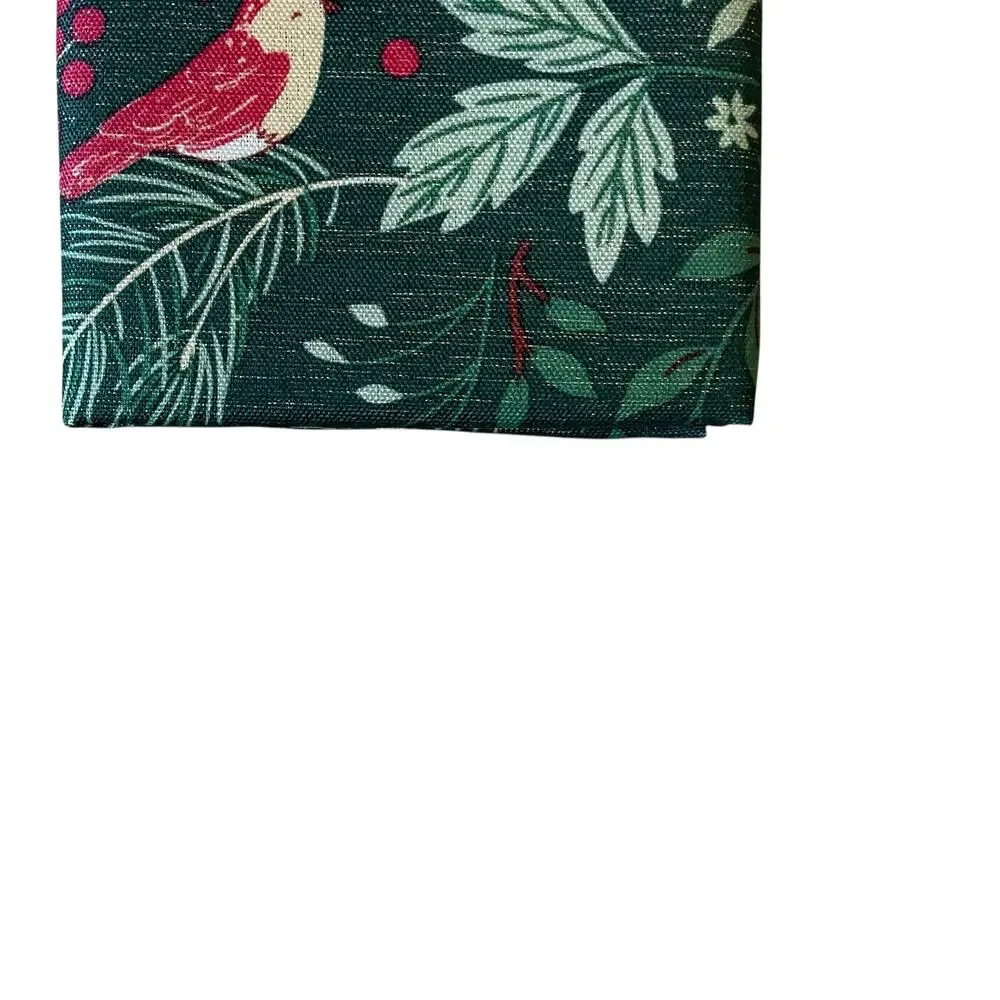 Rachel Ashwell Farmhouse CHRISTMAS JOY Dinner Napkins 18x18 Set of 6 Green NEW
